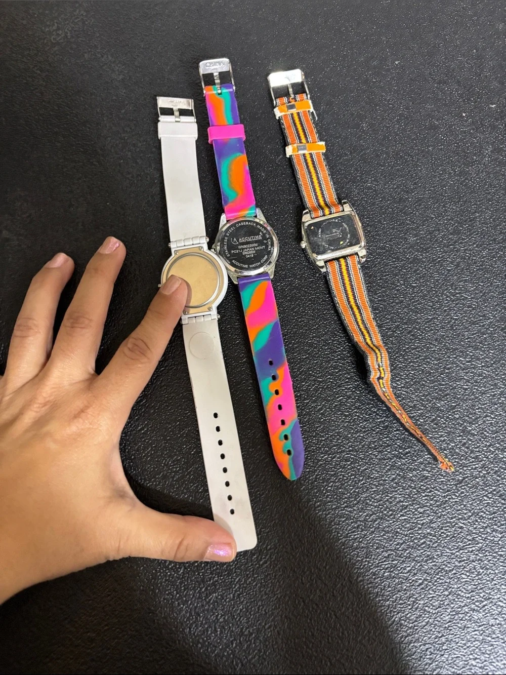 Y2K Retro Puma Accutime Jordache Colorful Silicone Watches Multicolor no battery